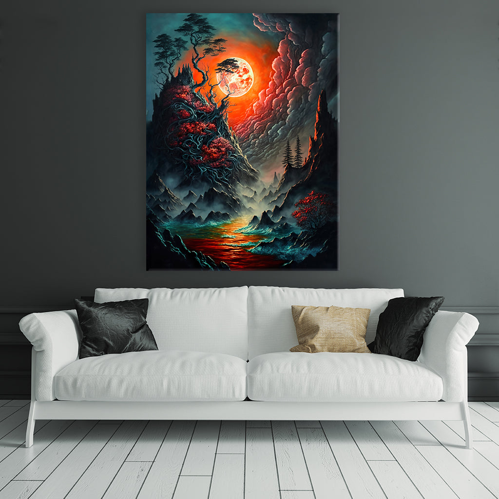 "Fantasy World" by Markus Mikolai - Affengeile Bilder - als Poster Leinwandbild für Schlafzimmer Wohnzimmer Flur