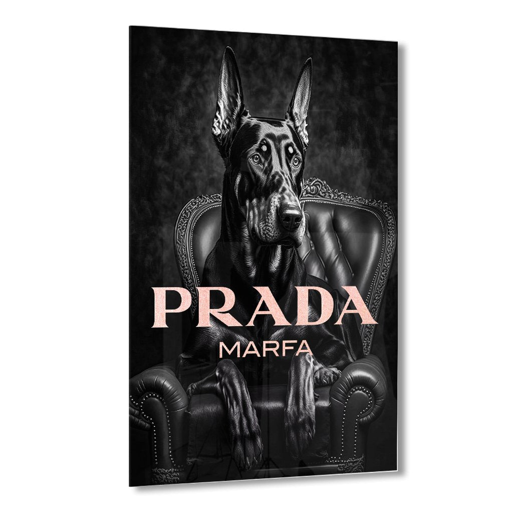 Confident Prada by Adrian Vieriu Rosé auf Acryl - Affengeile Bilder