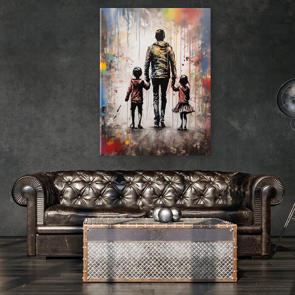 Dad Love x Banksy by Daniel Decker - Affengeile Bilder