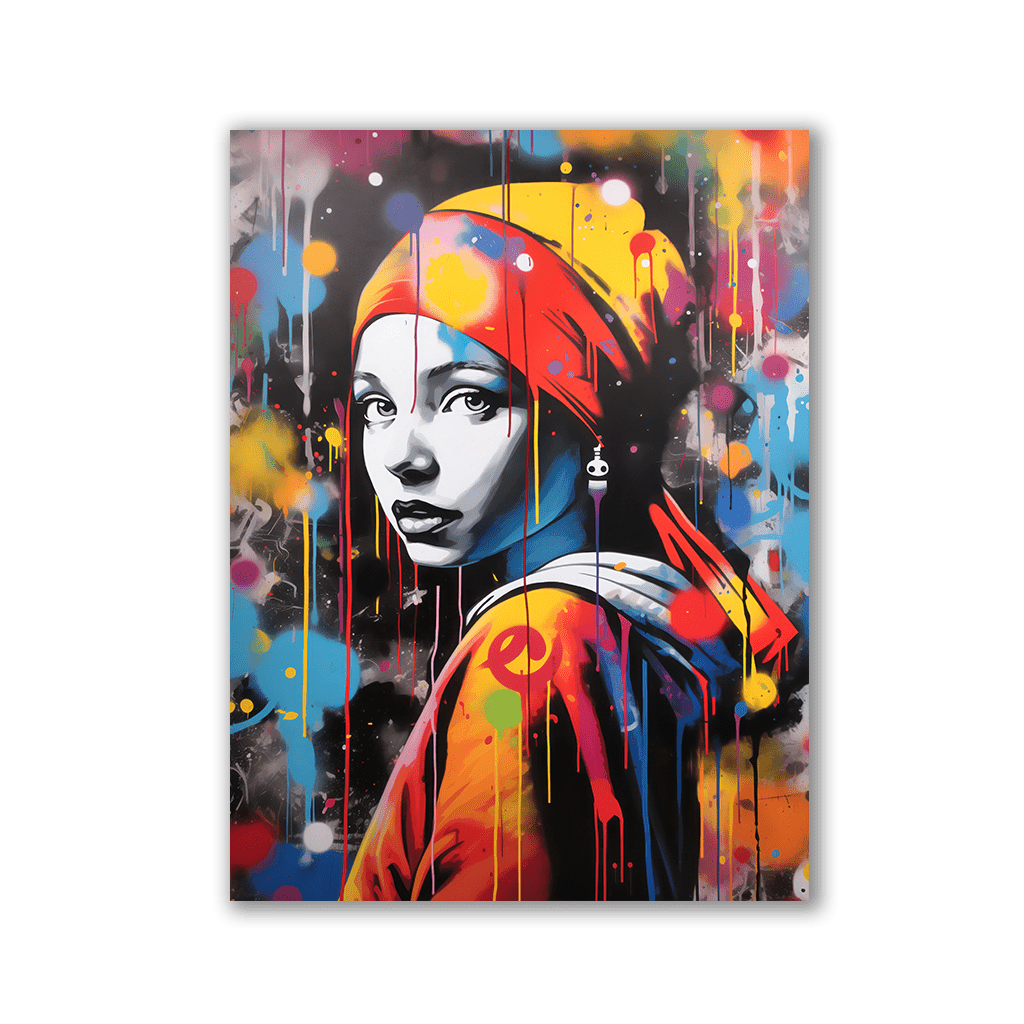 Girl with Pearl Earing - Banksystyle by Frank Daske - Affengeile Bilder