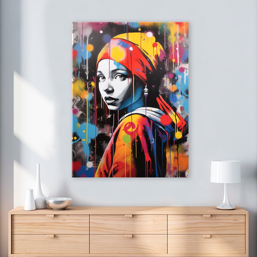 Girl with Pearl Earing - Banksystyle by Frank Daske - Affengeile Bilder