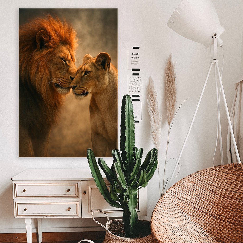 Lion's Kiss by Adrian Vieriu - Affengeile Bilder