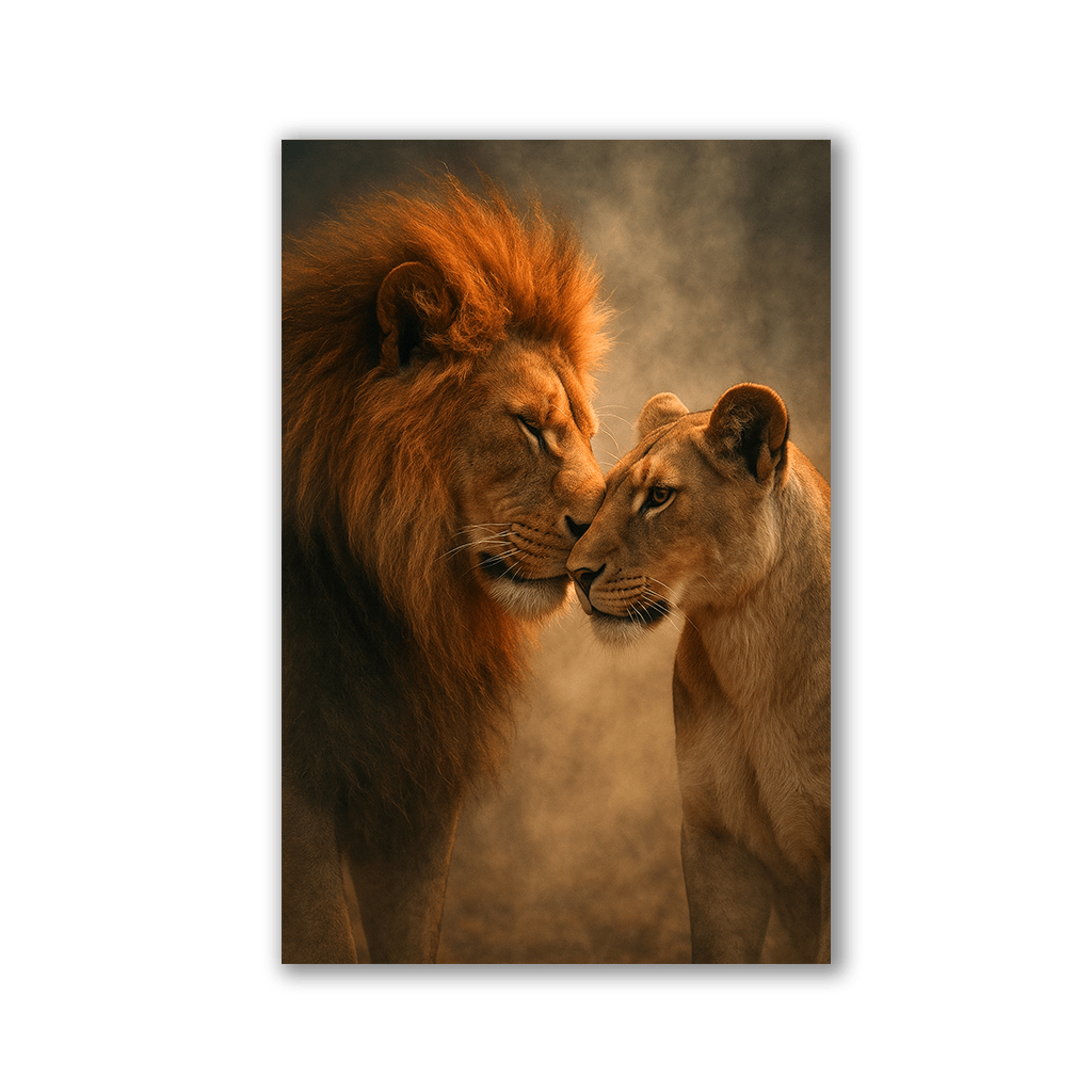 Lion's Kiss by Adrian Vieriu - Affengeile Bilder