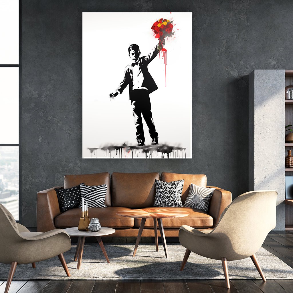 Little Gentleman x Banksy by Daniel Decker - Affengeile Bilder
