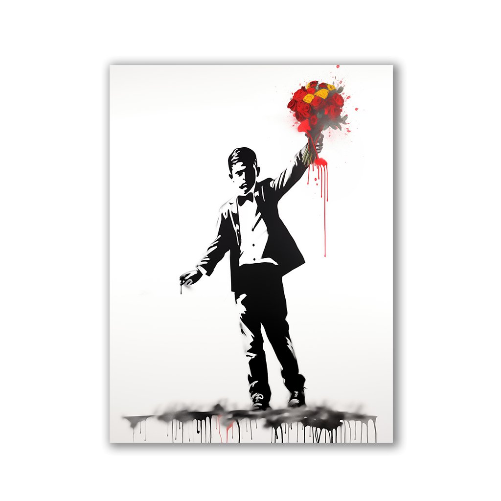 Little Gentleman x Banksy by Daniel Decker - Affengeile Bilder