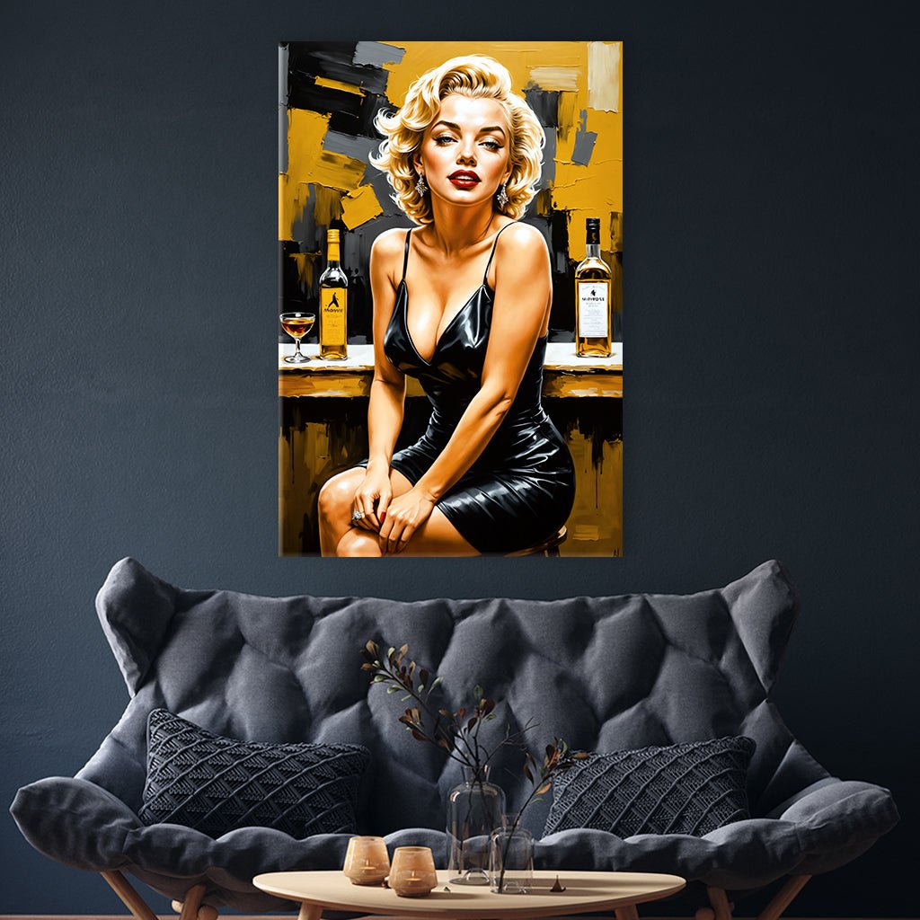 Marilyn - Beauty in Black No1 by Adrian Vieriu - Affengeile Bilder