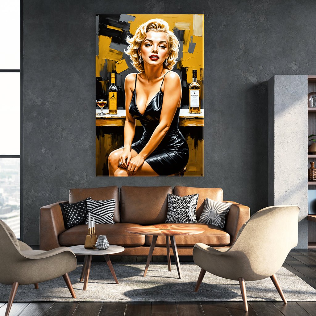 Marilyn - Beauty in Black No1 by Adrian Vieriu - Affengeile Bilder