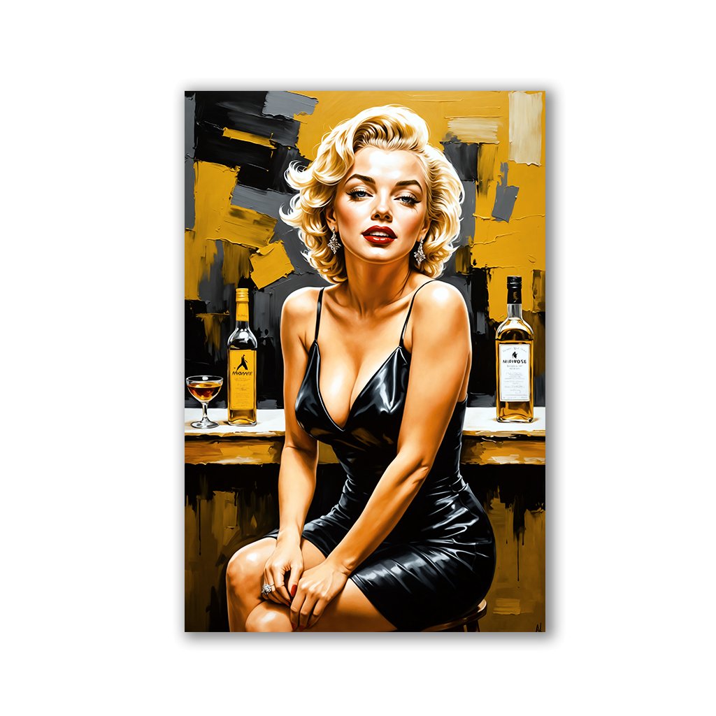 Marilyn - Beauty in Black No1 by Adrian Vieriu - Affengeile Bilder