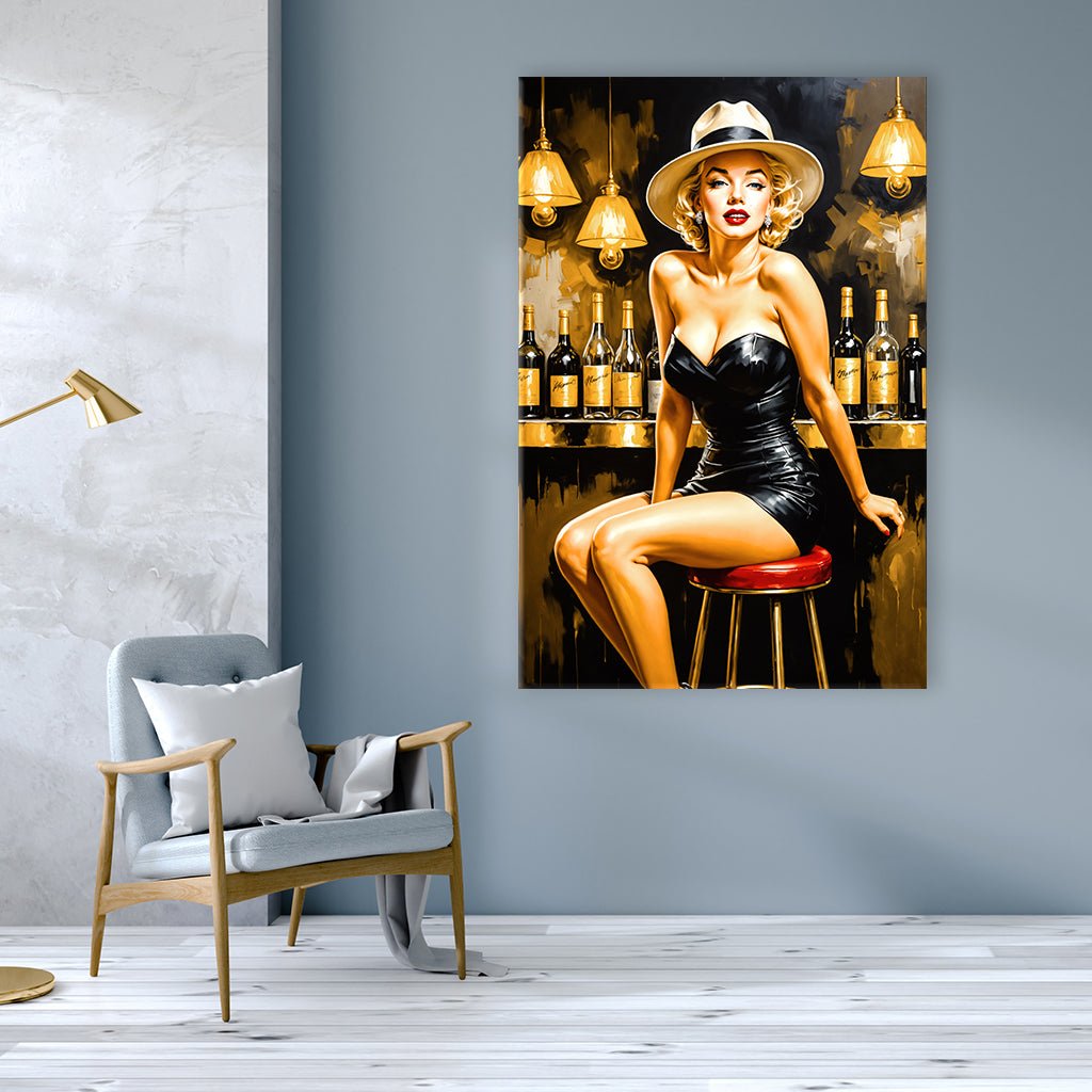 Marilyn - Beauty in Black No2 by Adrian Vieriu - Affengeile Bilder