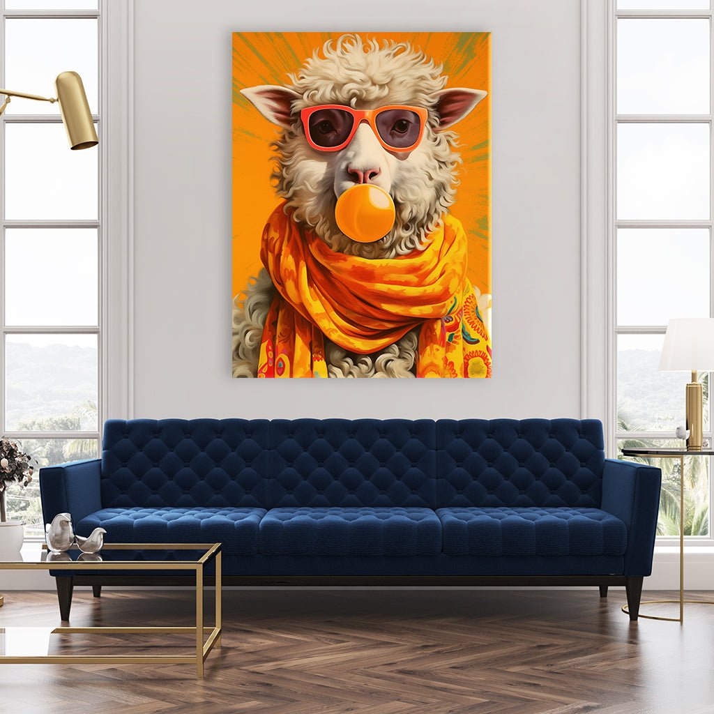 Pop Art Schaf by Frank Daske - Affengeile Bilder