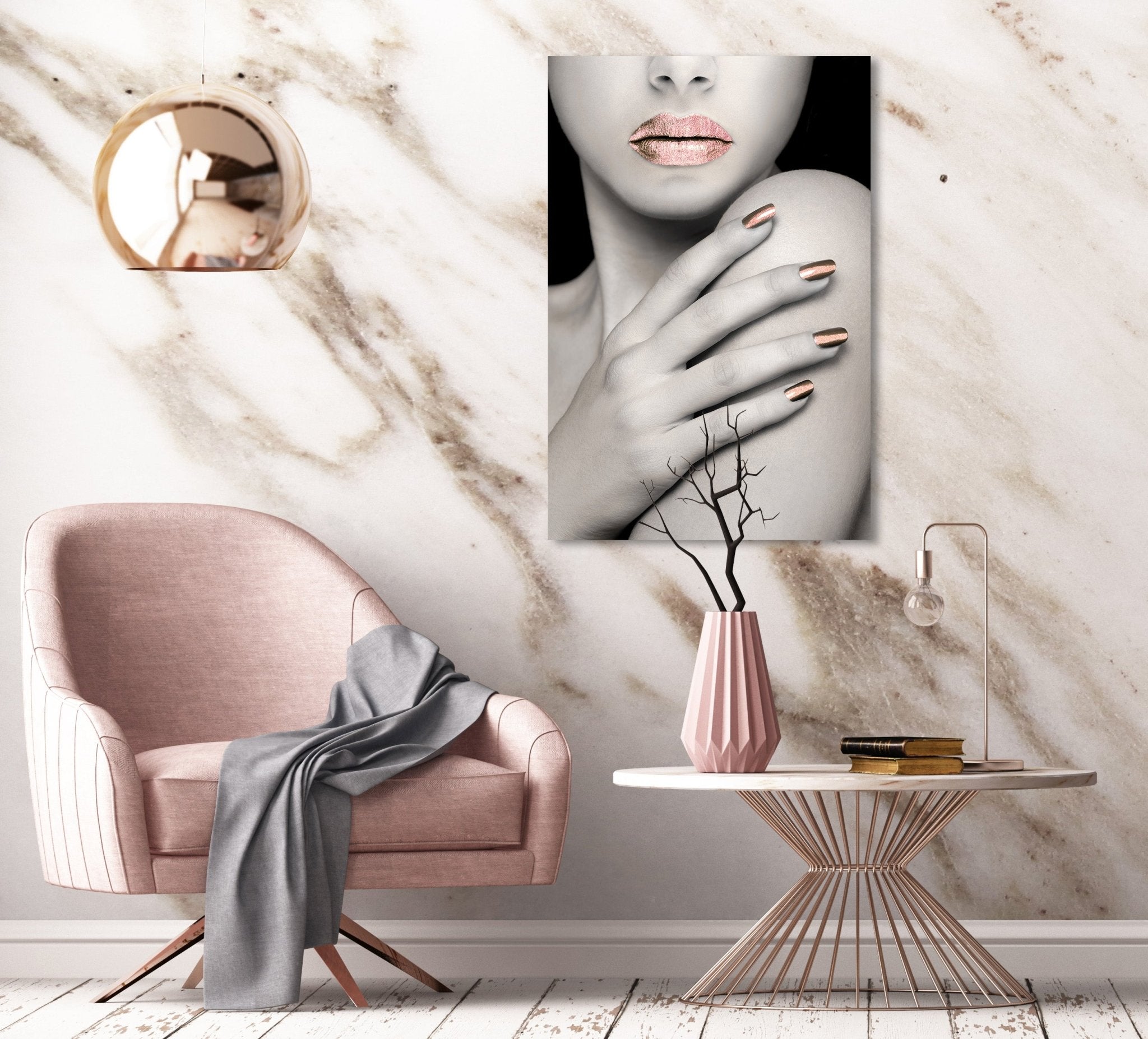 Tempting Touch Rosé auf Acryl - Affengeile Bilder