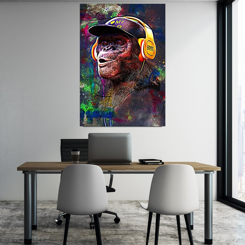 Affengeil Kopfhörer Abstrakt  by Juliano de Araujo -Affengeile Bilder