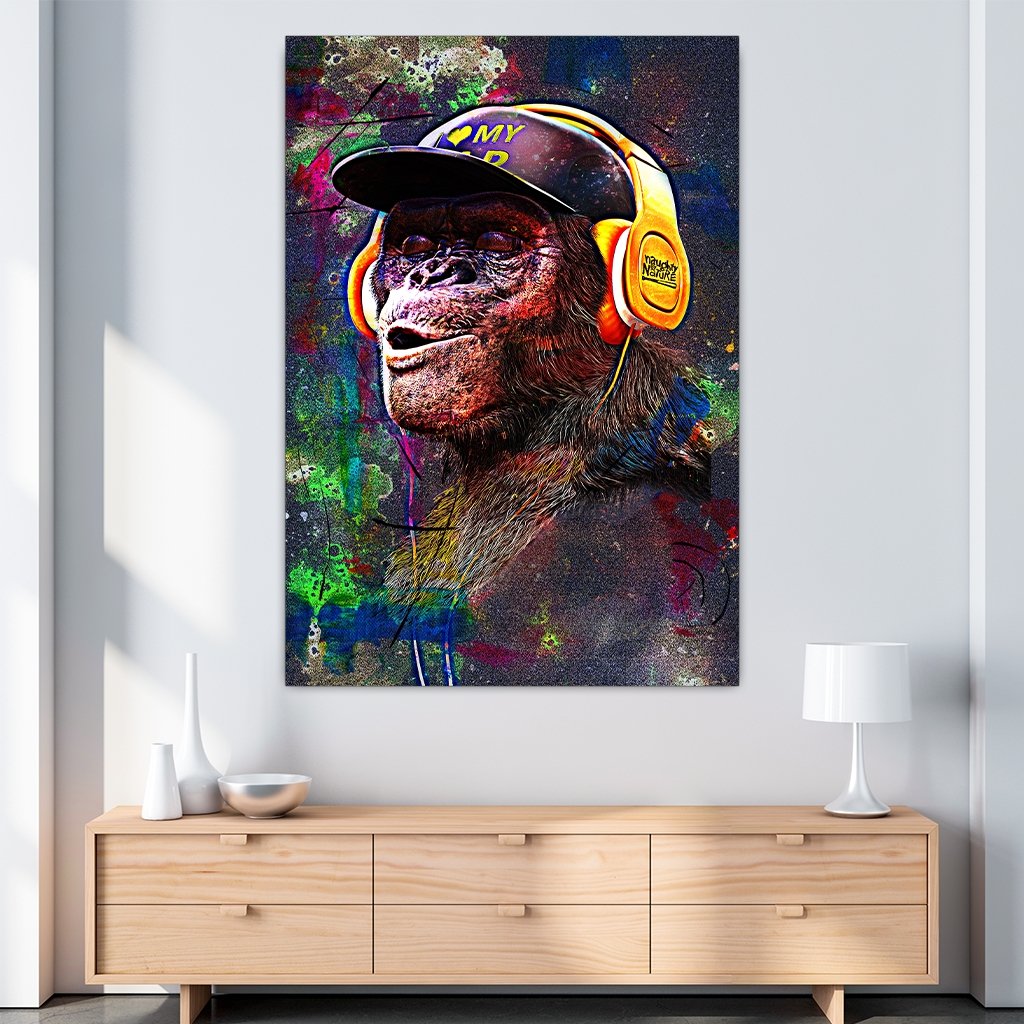 Affengeil Kopfhörer Abstrakt  by Juliano de Araujo -Affengeile Bilder