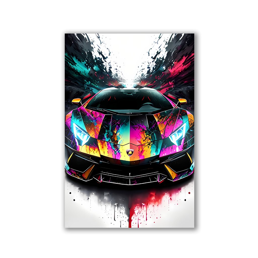 Colorful Lambo No1 by Adrian Vieriu - Affengeile Bilder