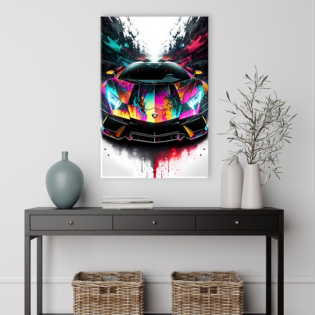 Colorful Lambo No1 by Adrian Vieriu - Affengeile Bilder