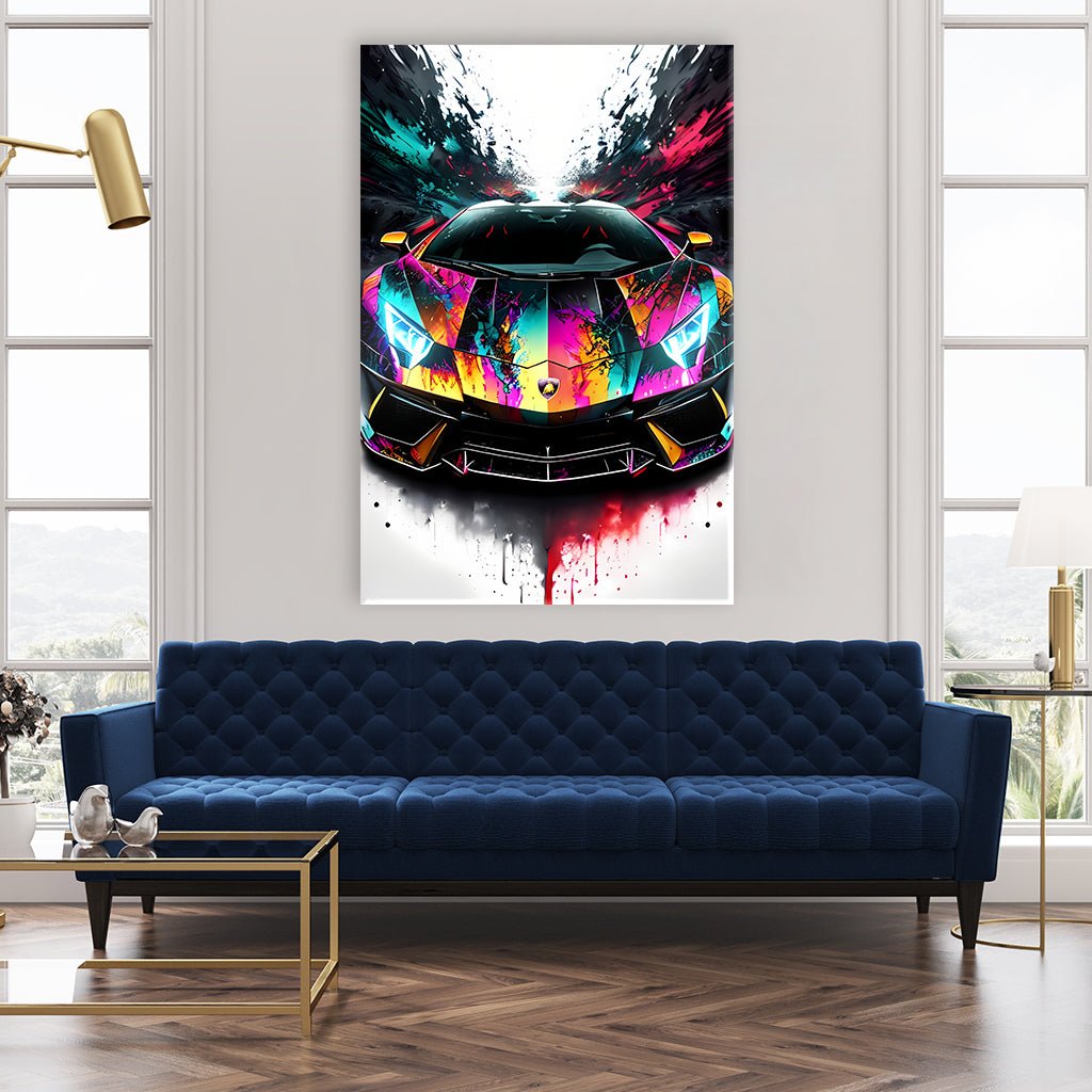 Colorful Lambo No1 by Adrian Vieriu - Affengeile Bilder
