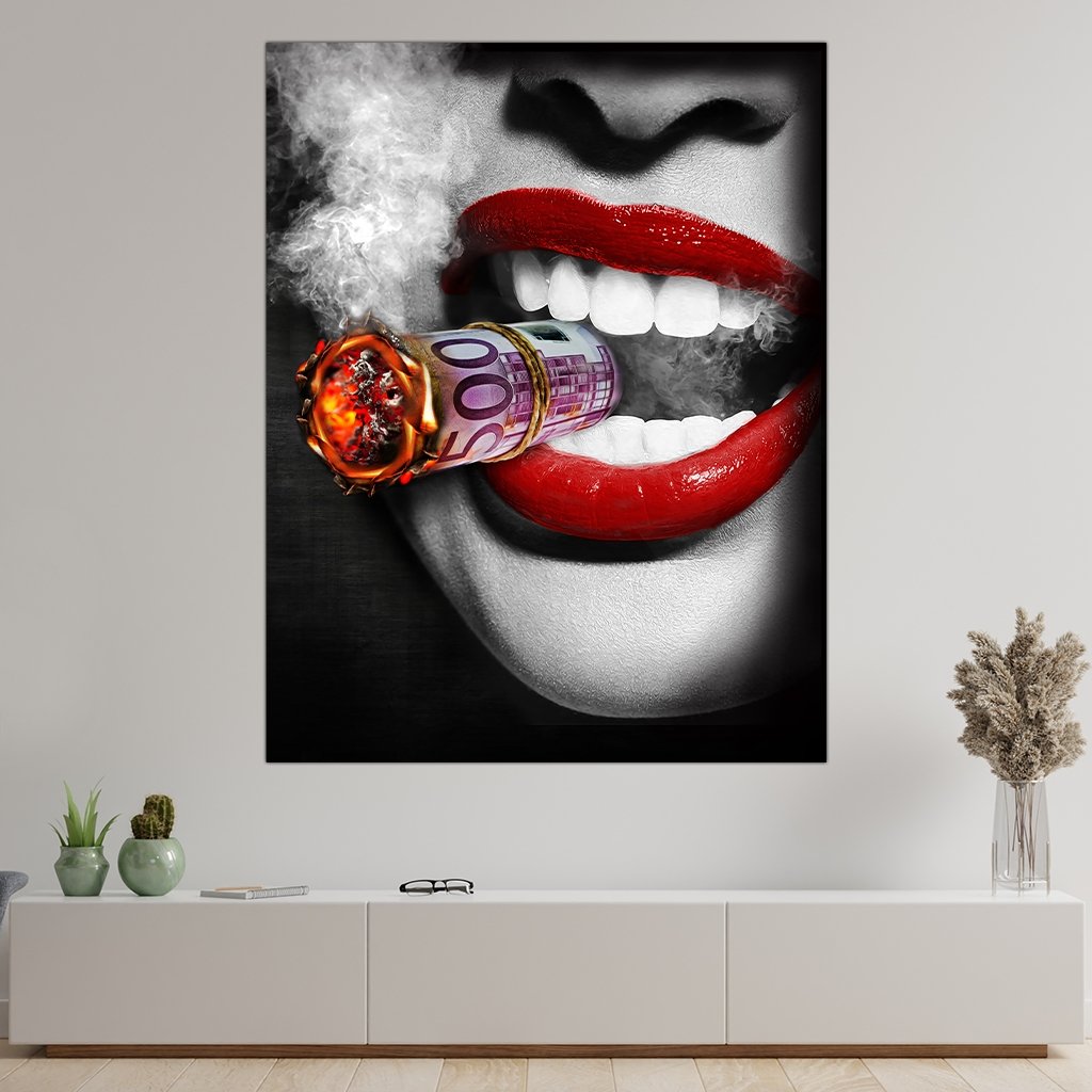 "Euros To Burn Print" - Affengeile Bilder