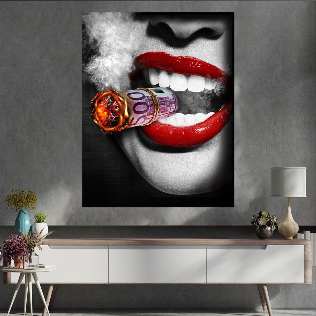 "Euros To Burn Print" - Affengeile Bilder