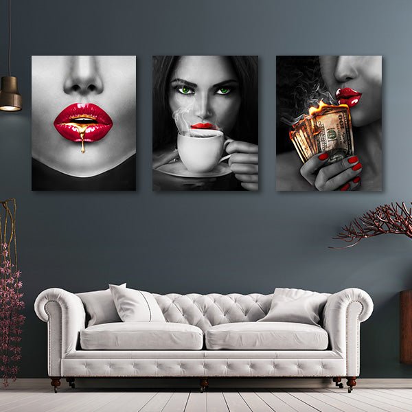 "Female" - Triptychon - Affengeile Bilder