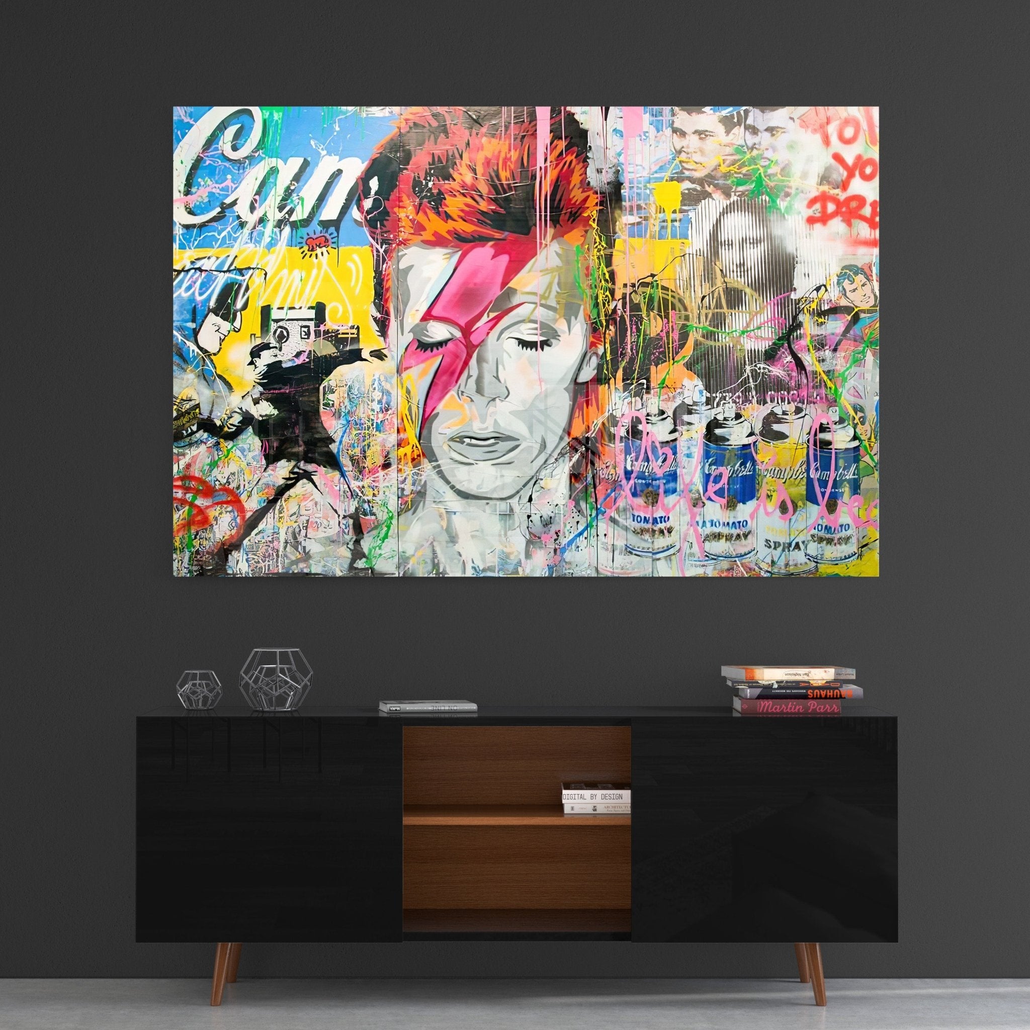 Graffiti Wall by Banksy - Affengeile Bilder