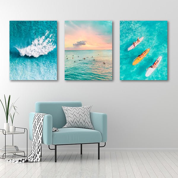 "Holiday Feeling" - Triptychon - Affengeile Bilder