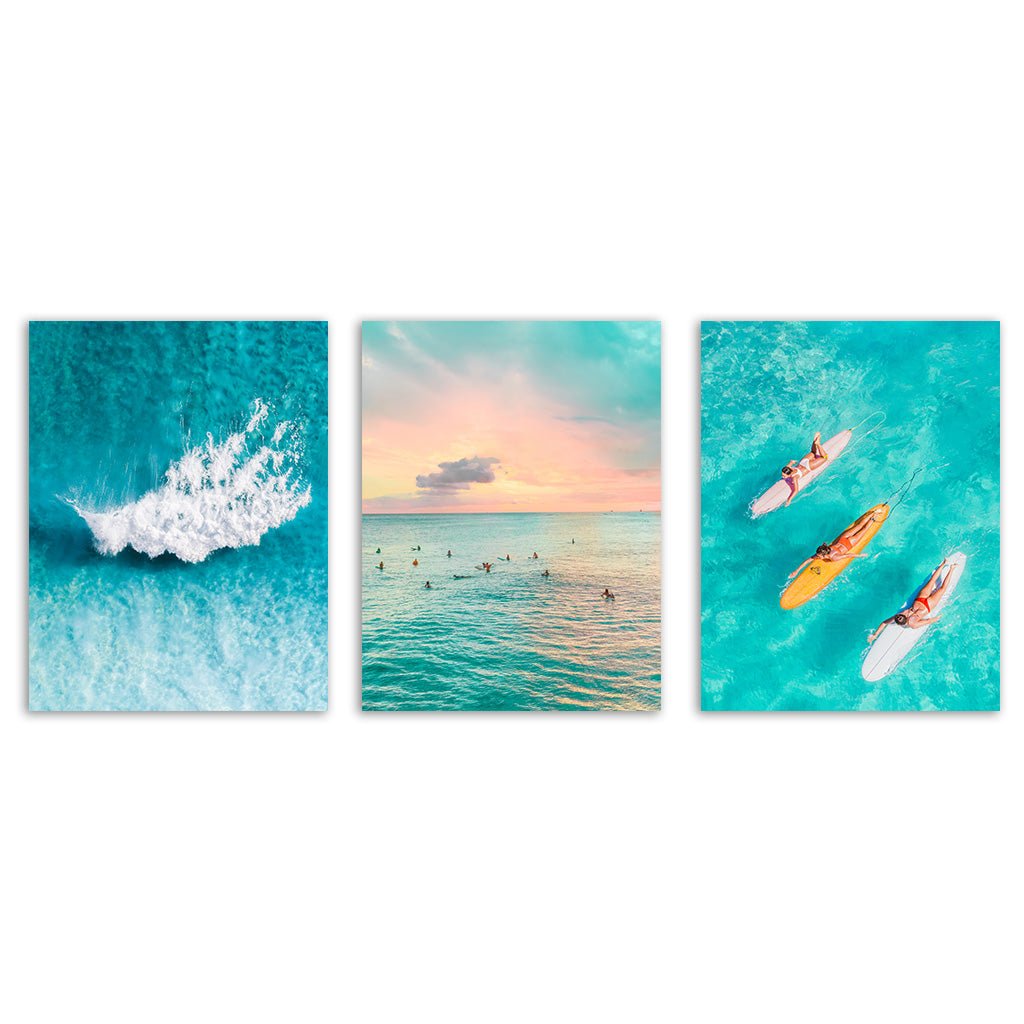 "Holiday Feeling" - Triptychon by Jessica Loiterton - Affengeile Bilder