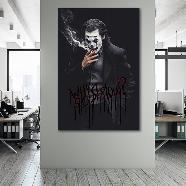 Das Motiv hängt in einem Großraumbüro