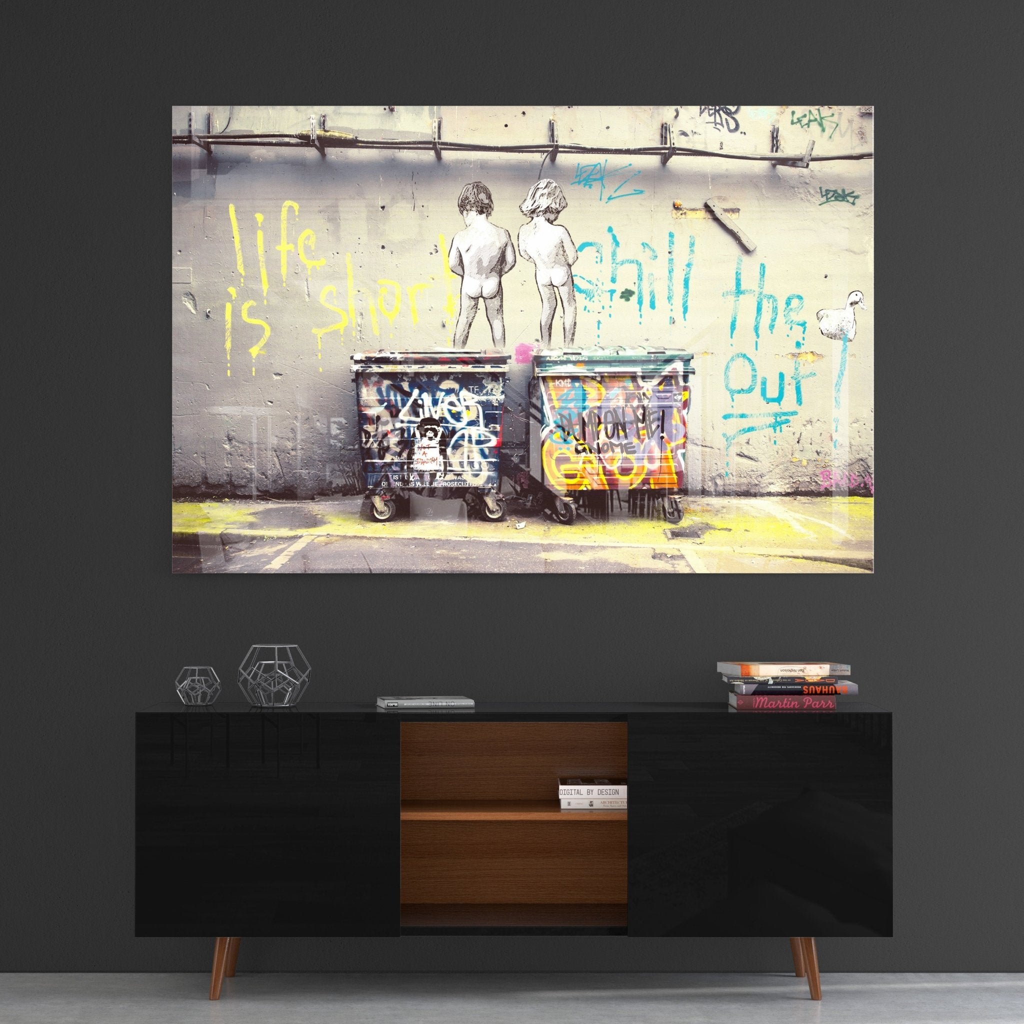 Life is Short by Banksy - Affengeile Bilder