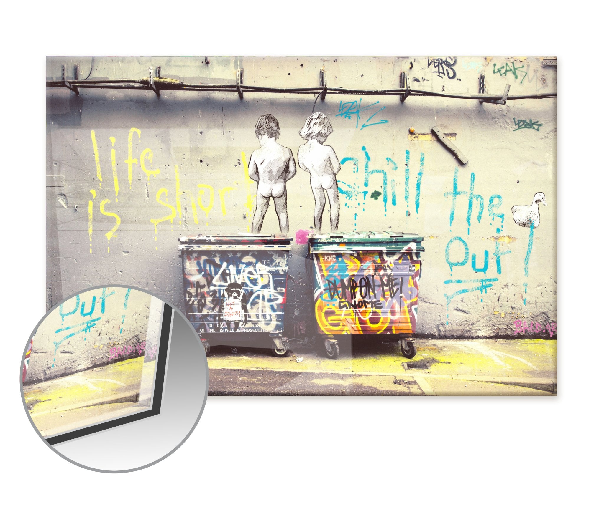 Life is Short by Banksy - Affengeile Bilder