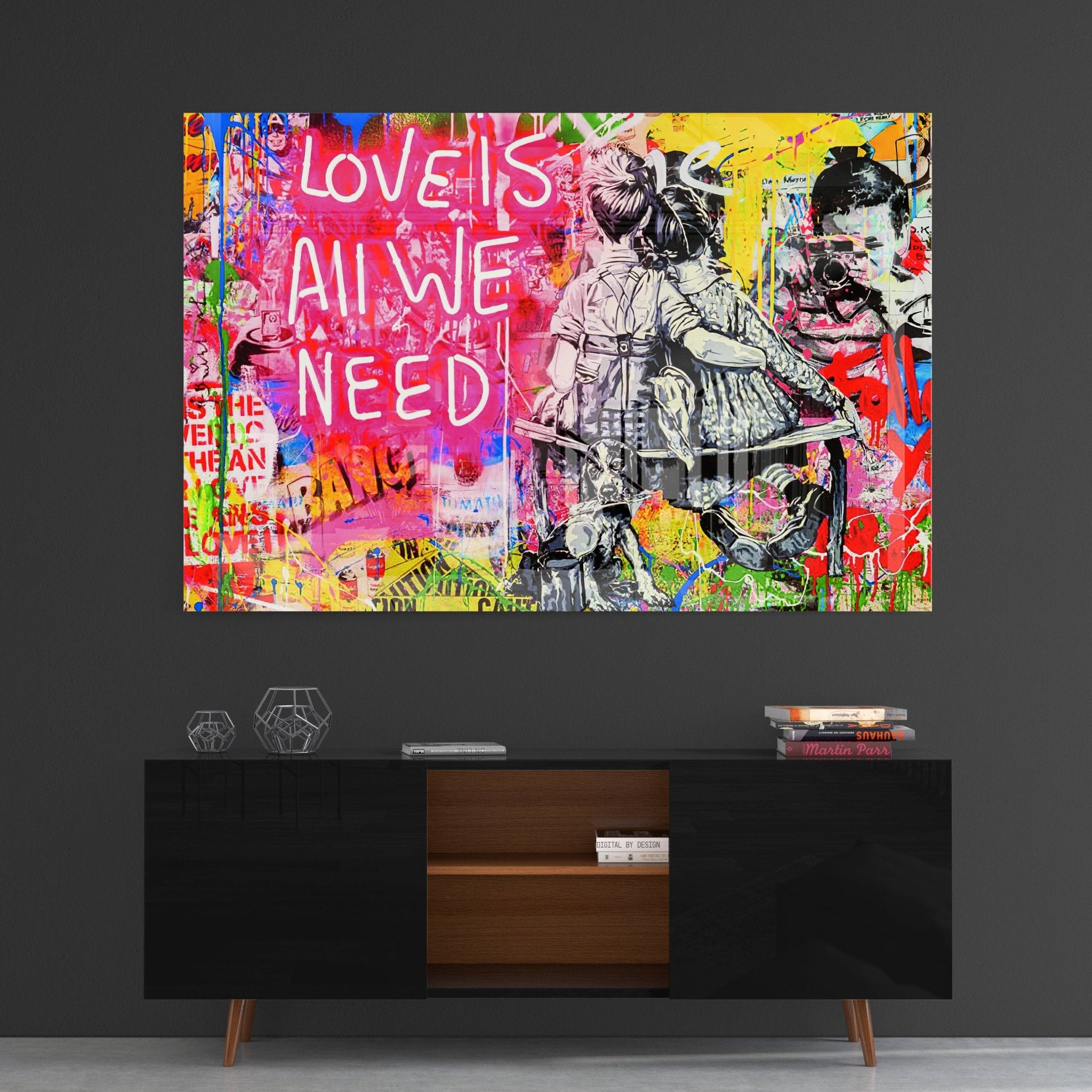 Love is all we need by Banksy - Affengeile Bilder