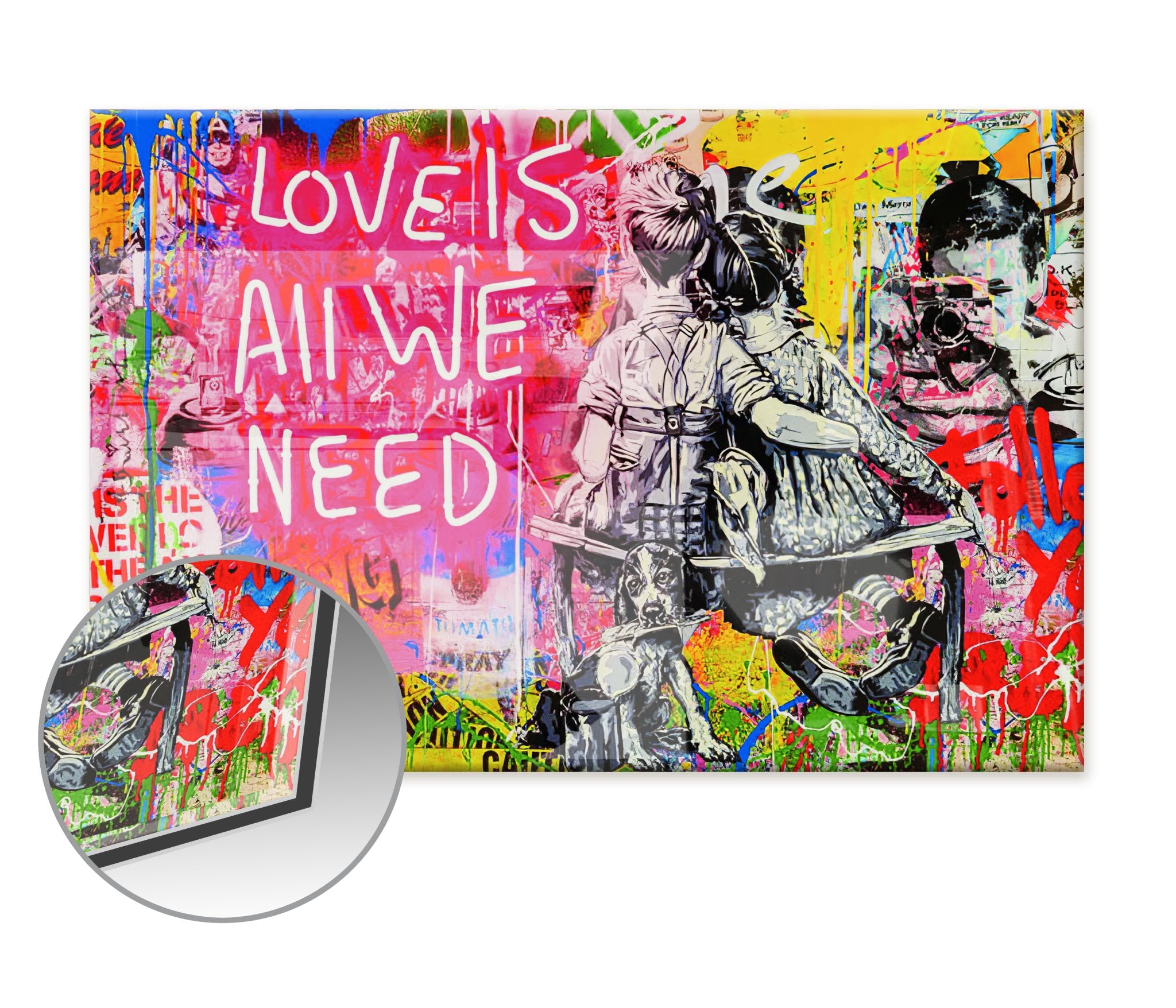 Love is all we need by Banksy - Affengeile Bilder