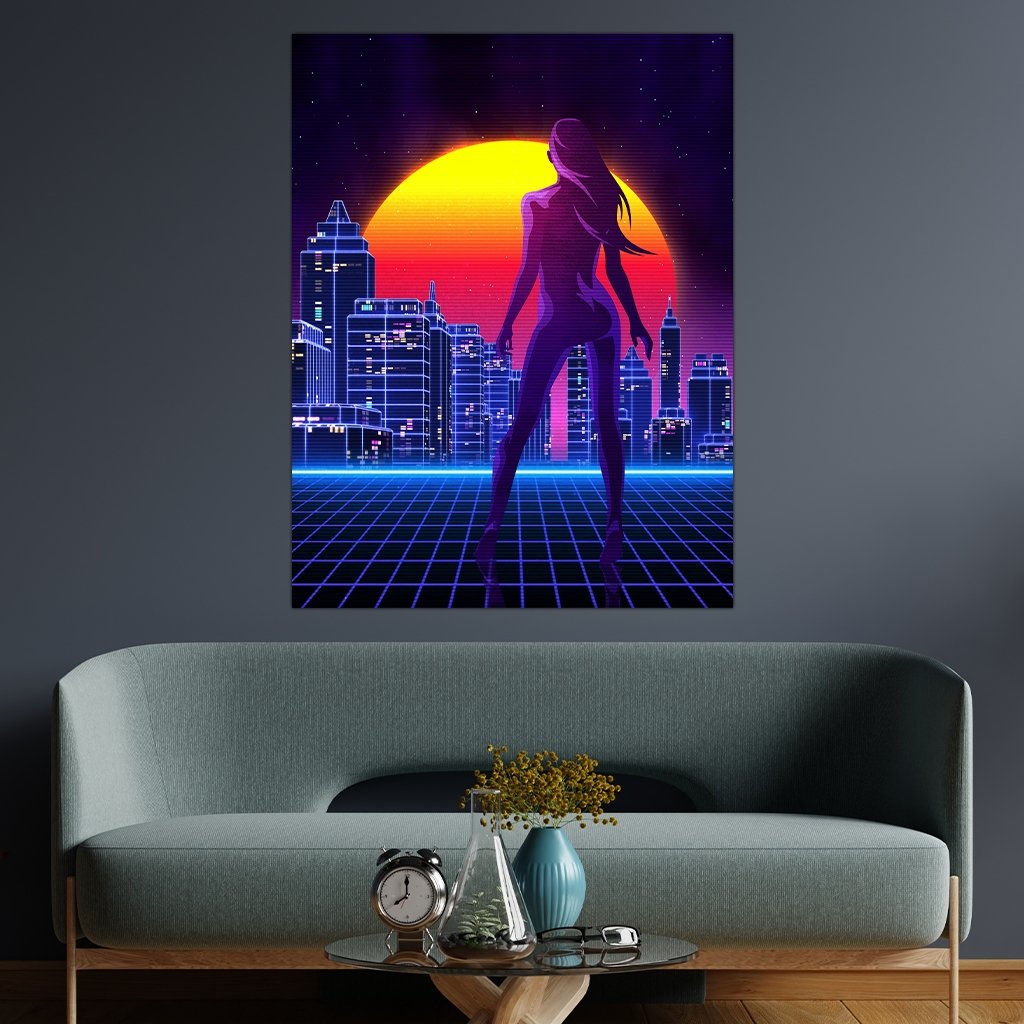 "Neon Metropolis Print" - Affengeile Bilder