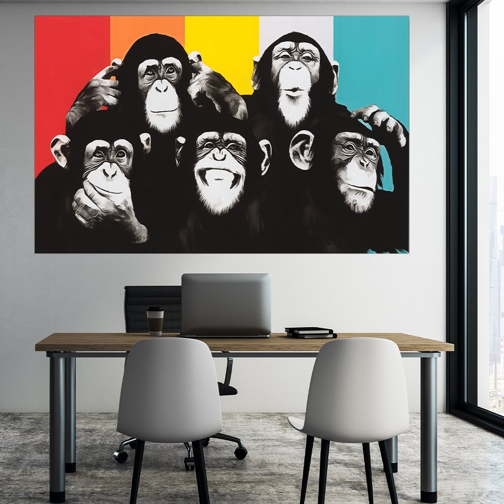 "Pop Art Chimps" - Affengeile Bilder