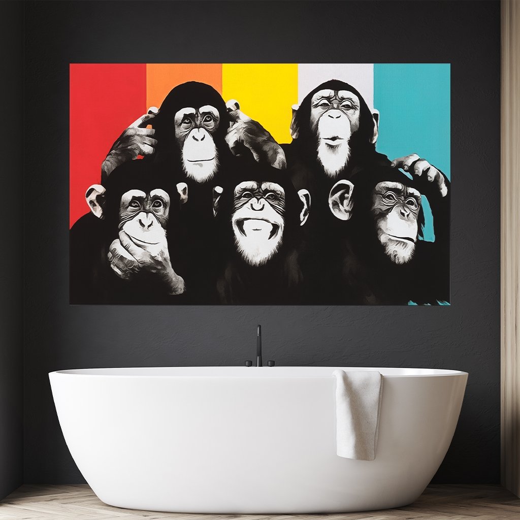 "Pop Art Chimps" - Affengeile Bilder
