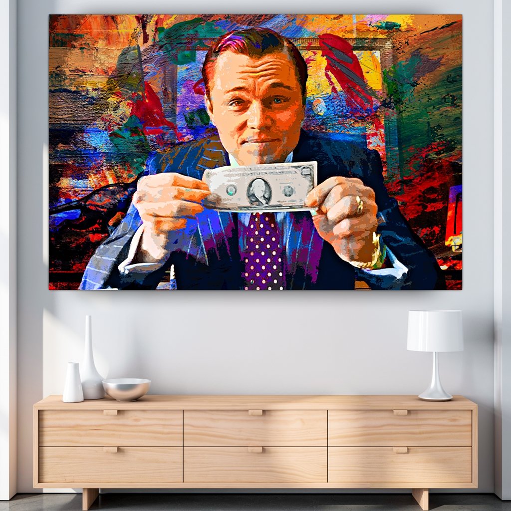 Das Motiv hängt über einer Kommode