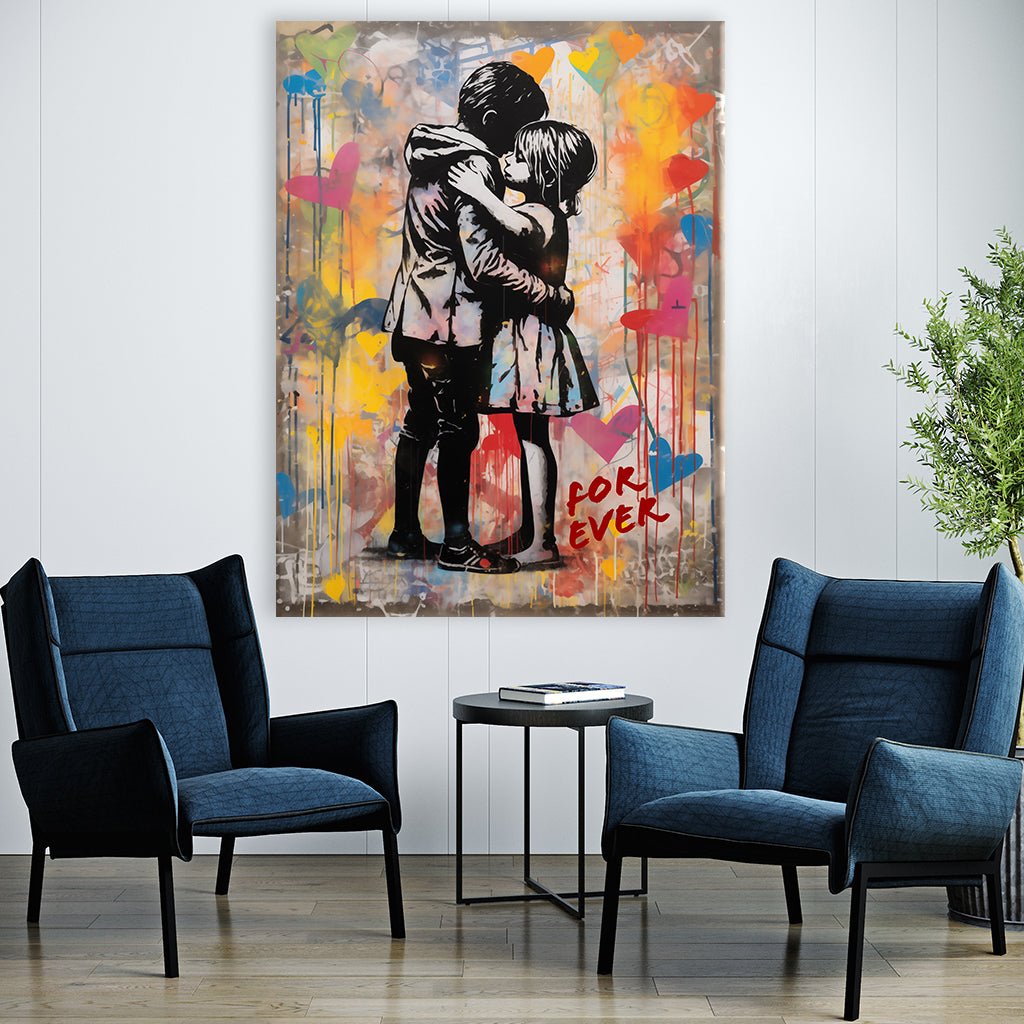 Will love you forever - Banksy Style by Frank Daske - Affengeile Bilder