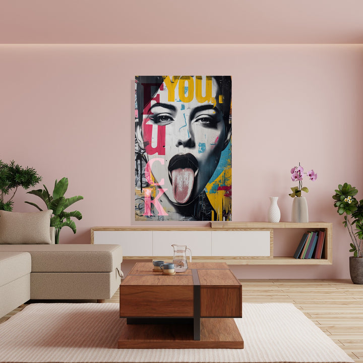 Rebel Pop Art Tongue by Frank Daske - Affengeile Bilder
