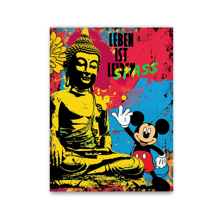 Leben ist Spass Buddha by Frank Daske - Affengeile Bilder