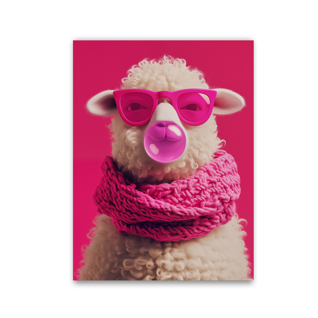 Bubblegum Woolly Sheep by Frank Daske - Affengeile Bilder