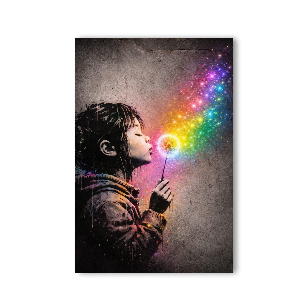 Blow your Dreams x Stencil Streetart by Mark Matthews - Affengeile Bilder