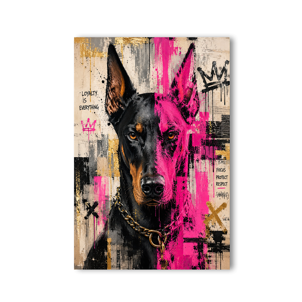 Dobermann x Streetart by Mark Matthews - Affengeile Bilder