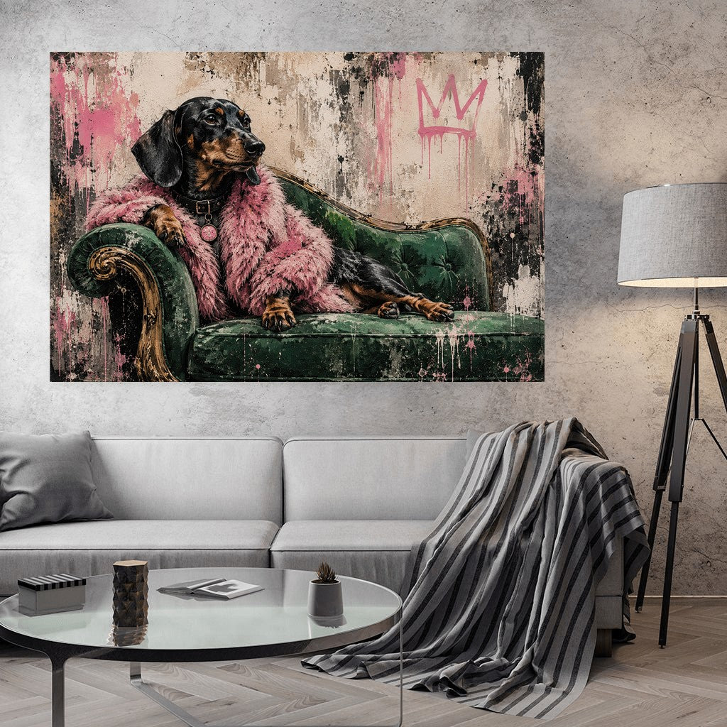 Fashion Dackel x Streetart Grafitti by Mark Matthews - Affengeile Bilder