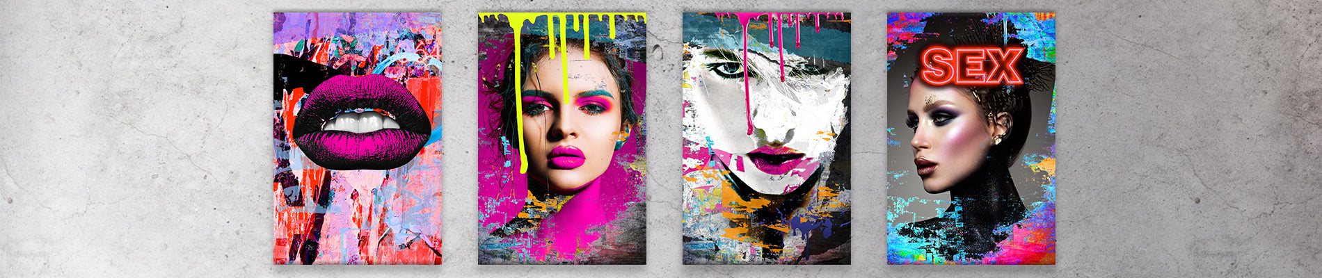 Kategorie Header Neon Acryl
