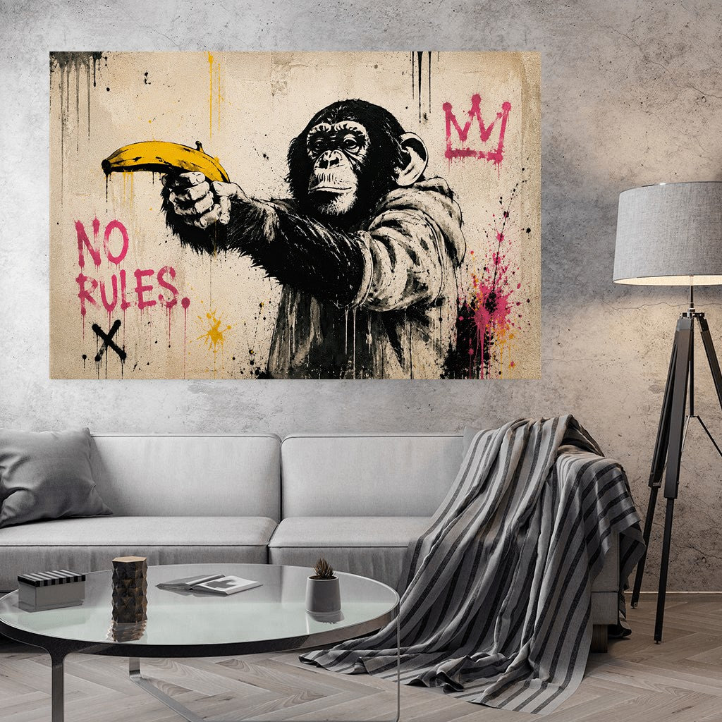 No Rules Monkey x Streetart by Mark Matthews - Affengeile Bilder