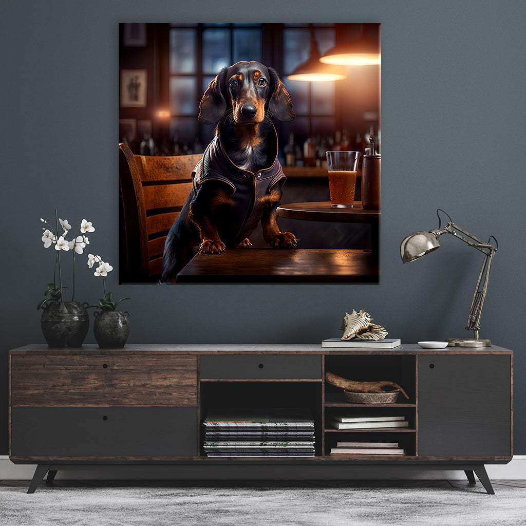 Pub Pups - Dachshund by Natale Palazzo - Affengeile Bilder
