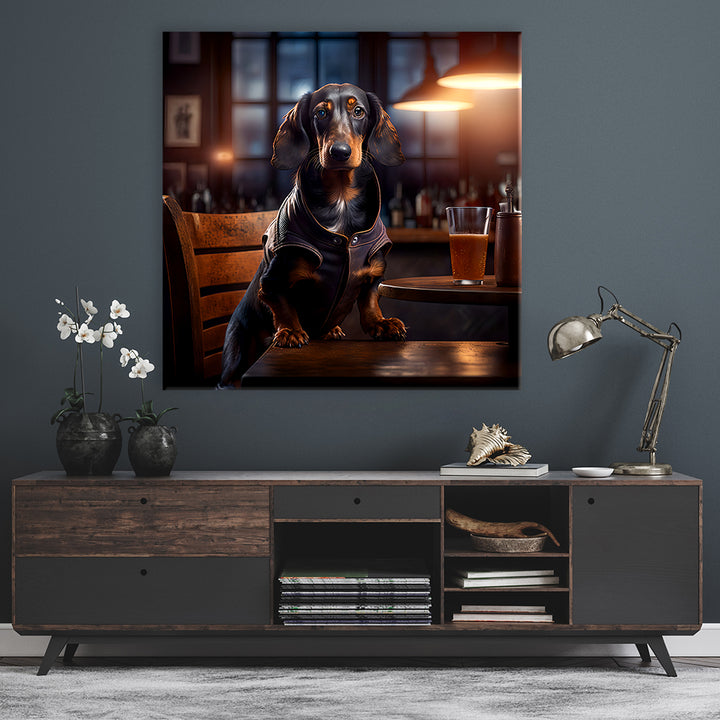 Pub Pups - Dachshund by Natale Palazzo - Affengeile Bilder