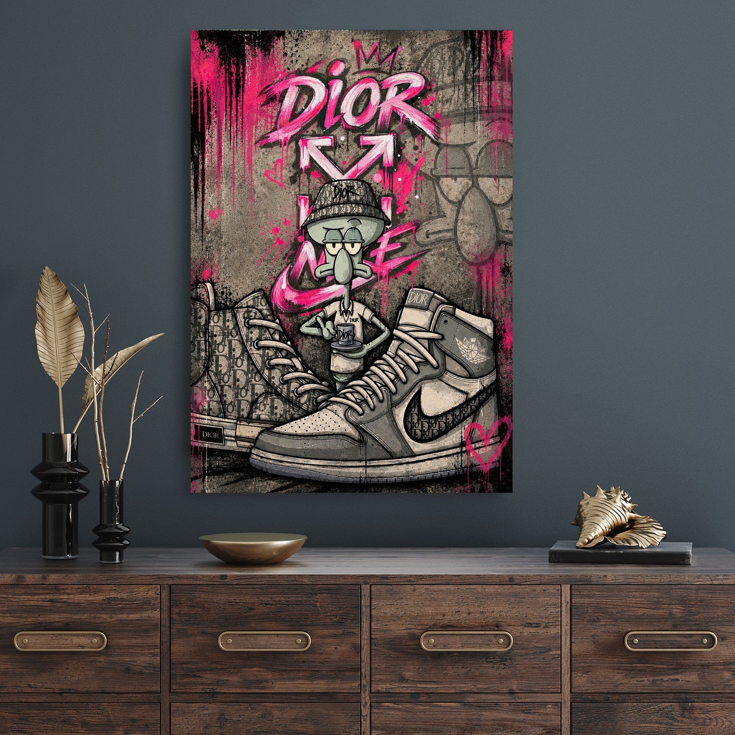 Streetart Squidward - Dior x Nike by Mark Matthews - Affengeile Bilder