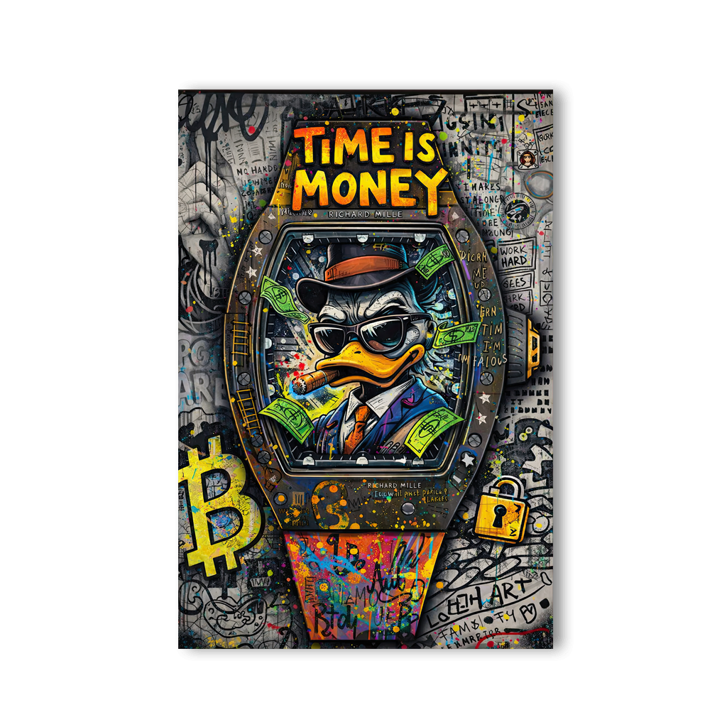 Time is Money x Streetart by Mark Matthews - Affengeile Bilder