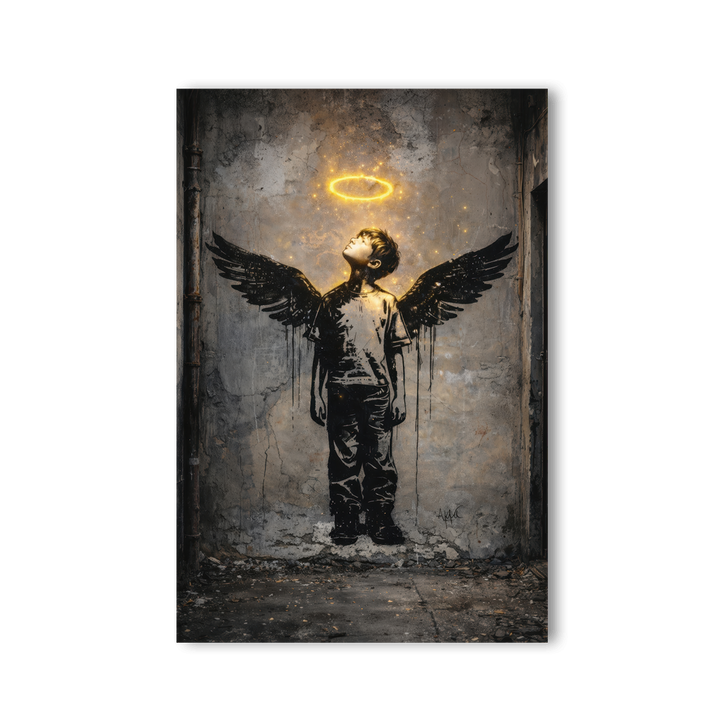 Urban Angel x Stencil Streetart by Mark Matthews - Affengeile Bilder