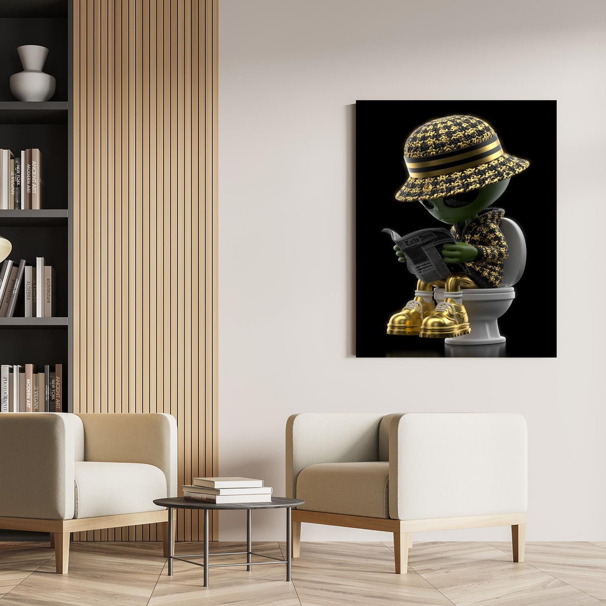 Alien beim Zeitungslesen II by Catill - Affengeile Bilder